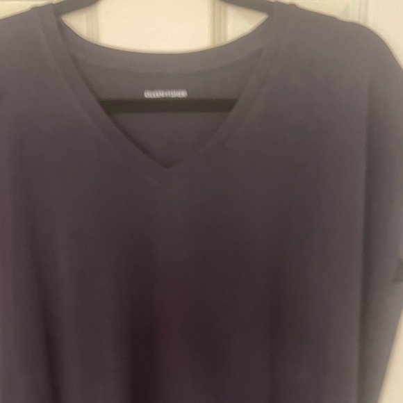 Eileen Fisher Solid Black short sleeve Shift Dress. Size Medium. Pull over. - Picture 4 of 6